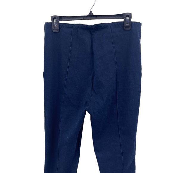 Zara Sz 10 Stirrup Jeggings Dark Wash Pull On Jean Leggings Side Zip Stretch NWT - Picture 6 of 14